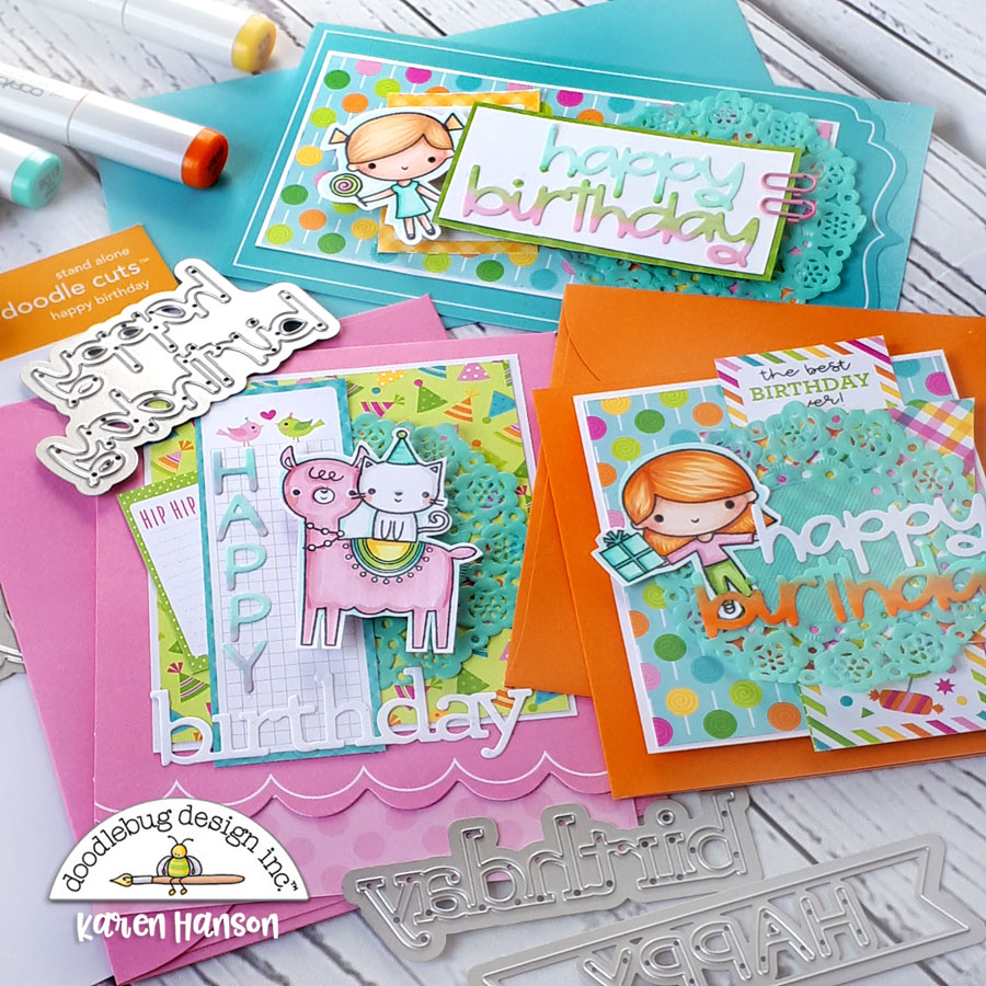 Doodlebug Design Inc Blog: HEY CUPCAKE BIRTHDAY CARDS | with Karen